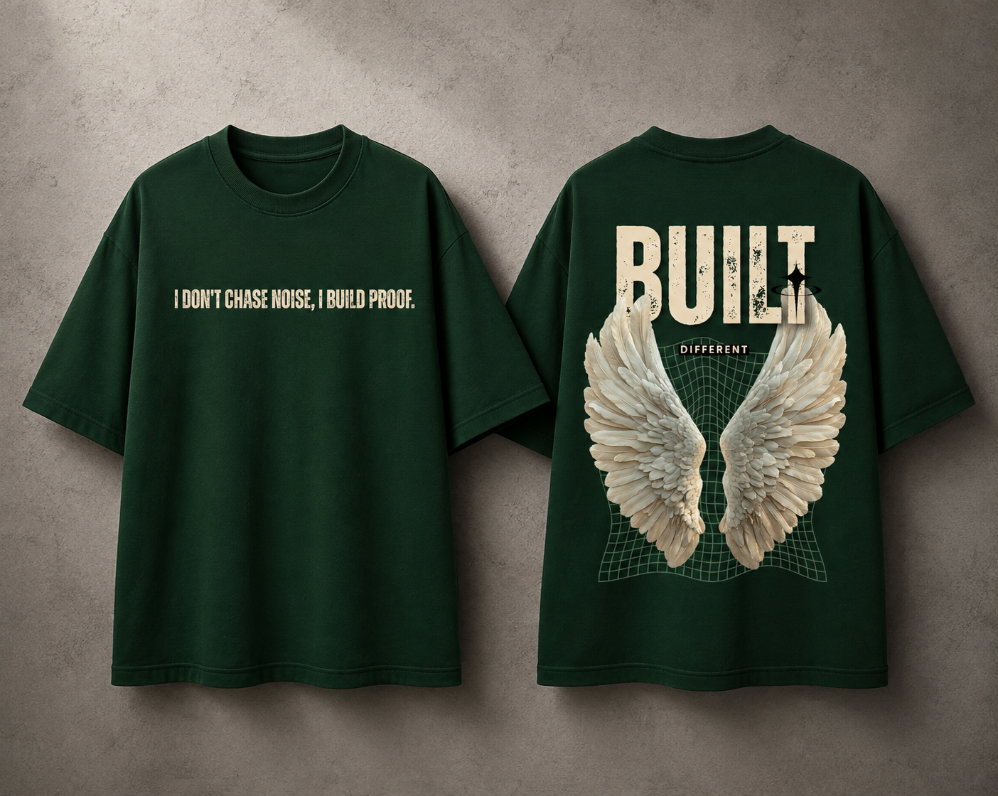Built Different – I Don’t Chase Noise Oversized T-Shirt
