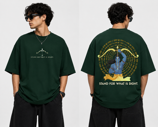 Stand For What Is Right – Shri Ram Oversized T-Shirt