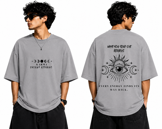 Karma – Energy Returns Oversized T-Shirt