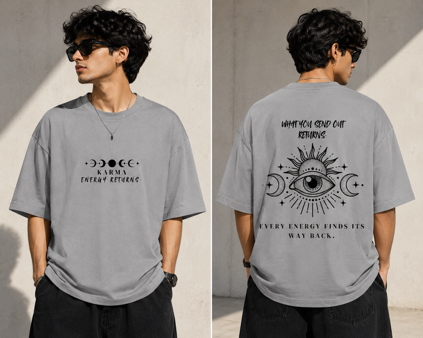 Karma – Energy Returns Oversized T-Shirt