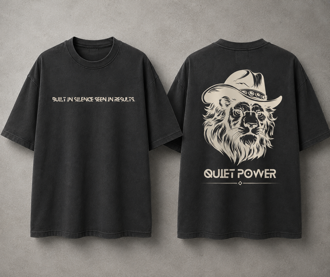 Quiet Power Tiger Oversized T-Shirt