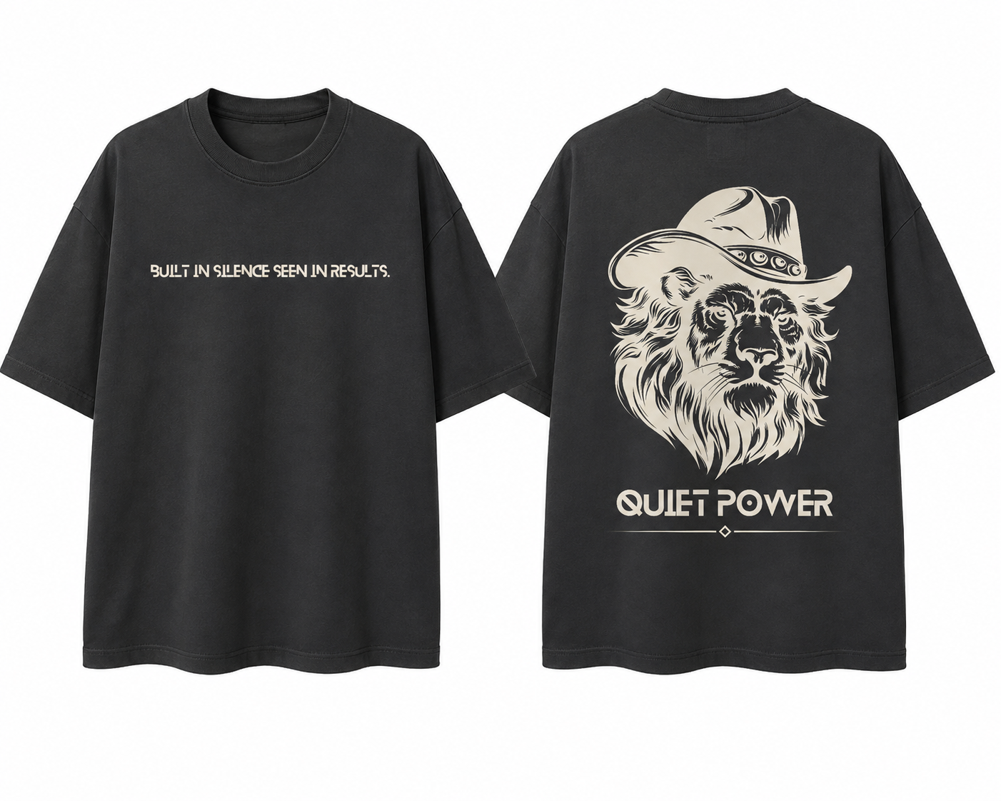 Quiet Power Tiger Oversized T-Shirt