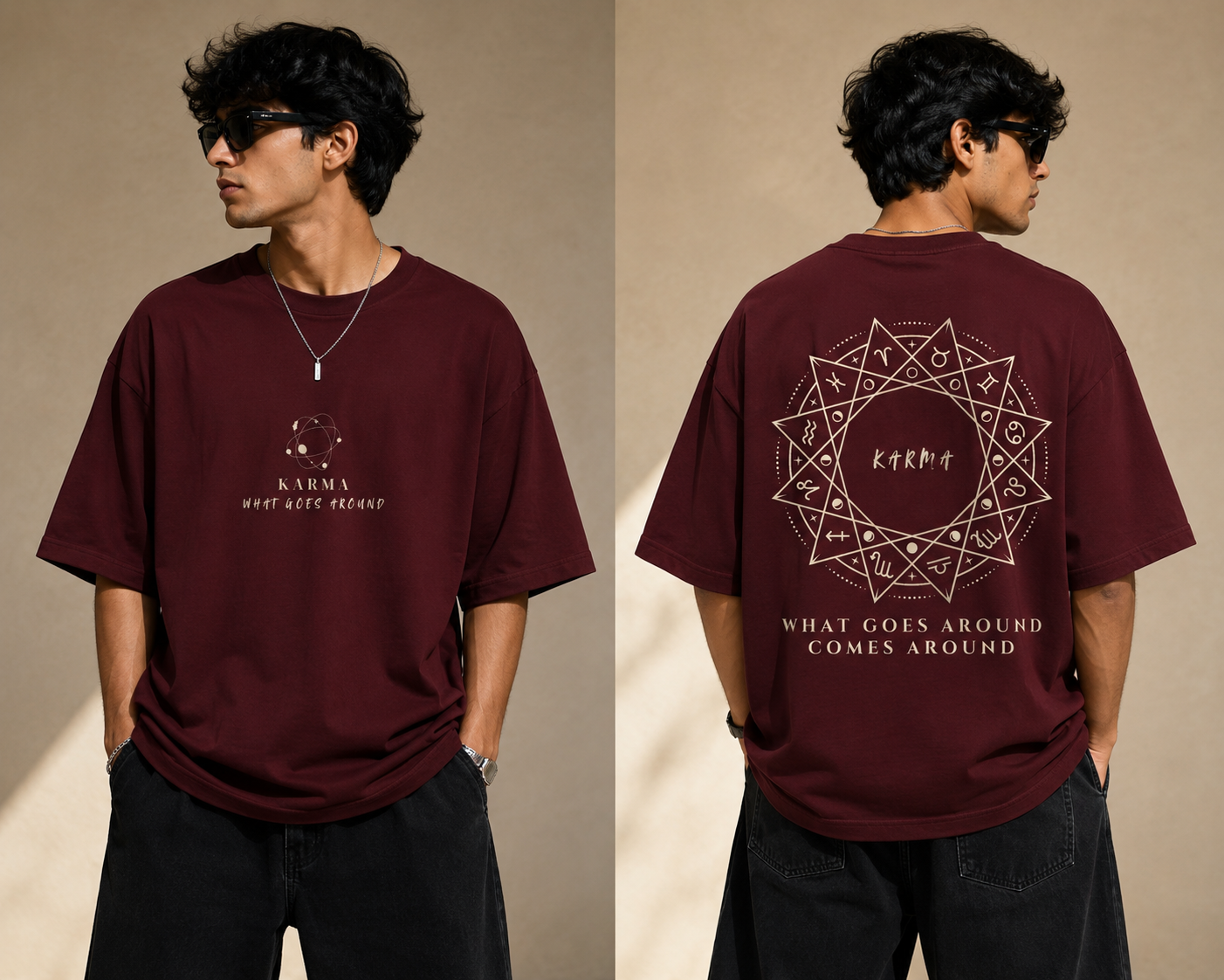 Karma – What Goes Around Oversized T-Shirt