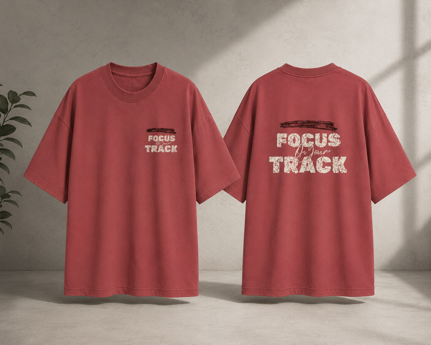 Focus On Your Track Oversized T-Shirt