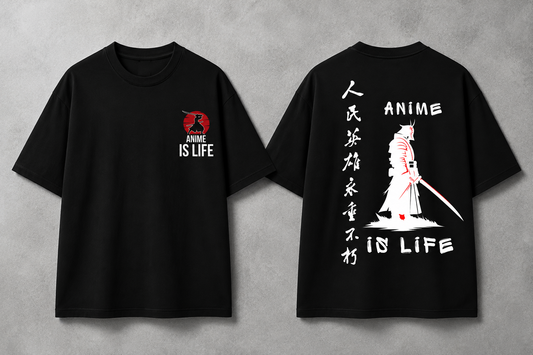 Anime Is Life Oversized T-Shirt